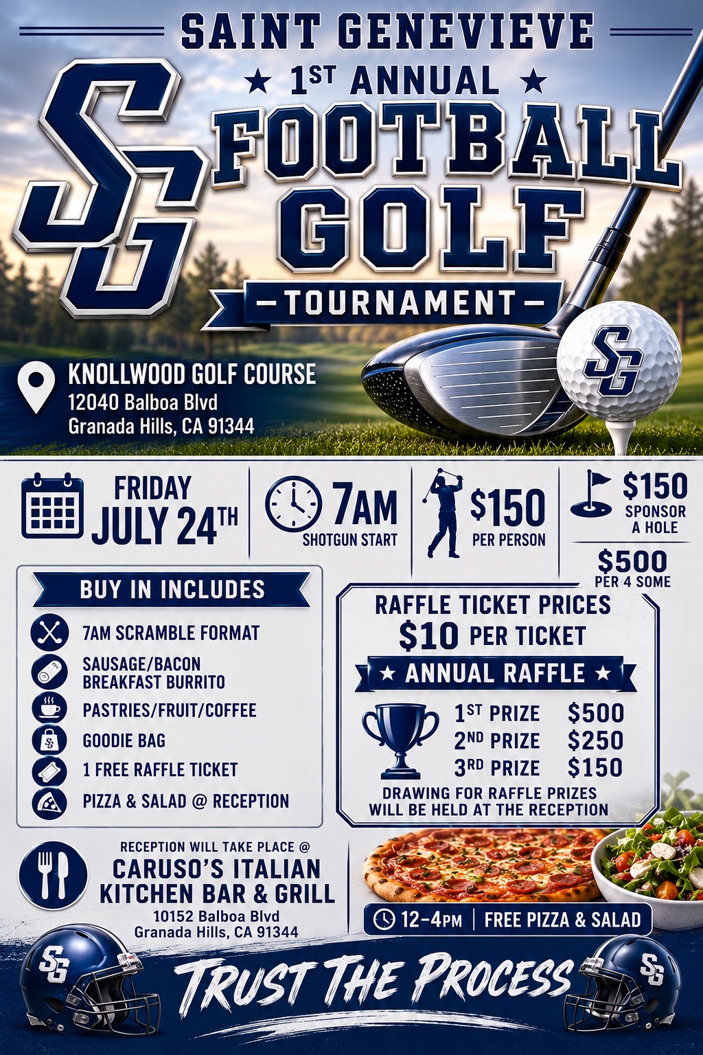 St. Genevieve's 1st Annual Football & Golf Tournament