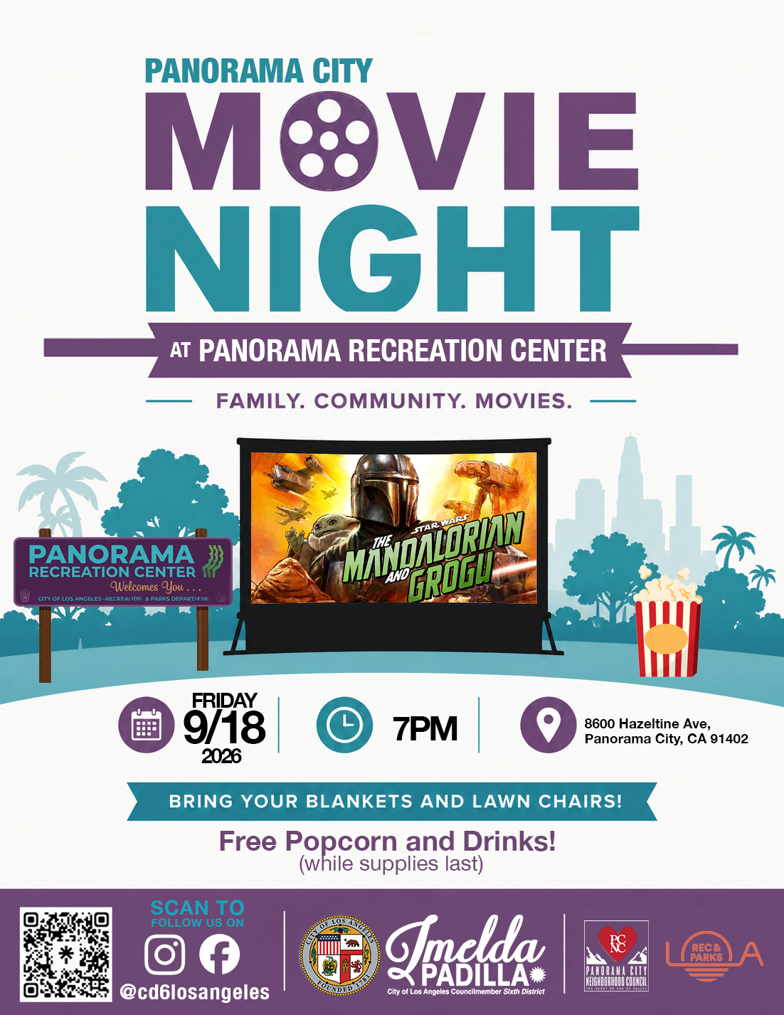 You're Invited! PCNC-CD6 Movie Night- Friday September 18th!